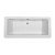 Bañera rectangular de 180x80 cm hecha en acrílico con un acabado en color blanco Vintage Unisan