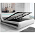 Estructura de cama blanca y negra moderna Riana Domensino