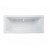 Bañera rectangular de 170x75 cm hecha en acrílico con un acabado en color blanco Plan Unisan