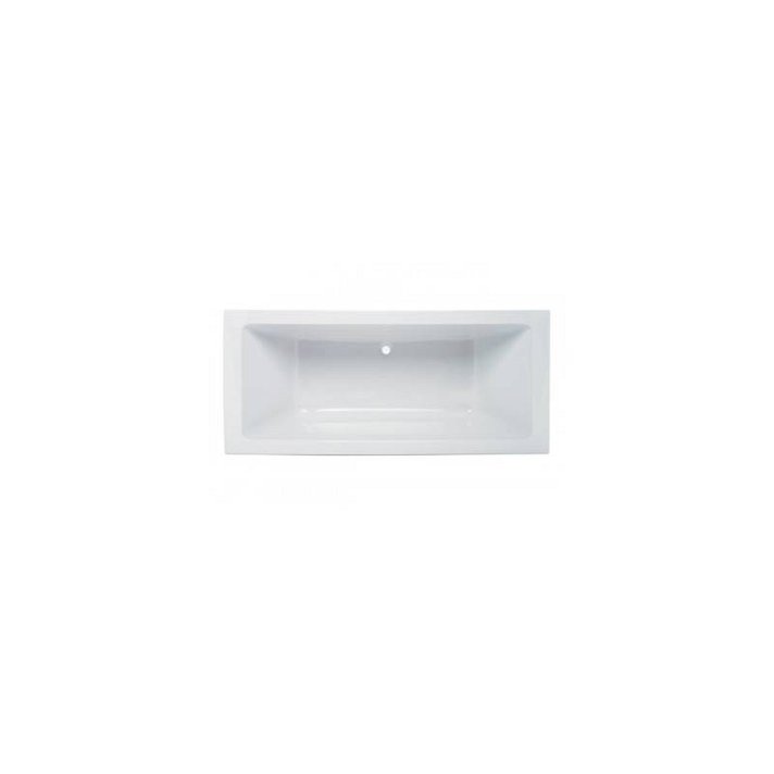 Baignoire rectangulaire de 180 x 80 cm fabriquée en acrylique de couleur blanche Plan Unisan