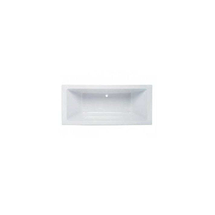 Bañera con diseño rectangular de 190x90 cm de acrílico con un acabado en color blanco Plan Unisan
