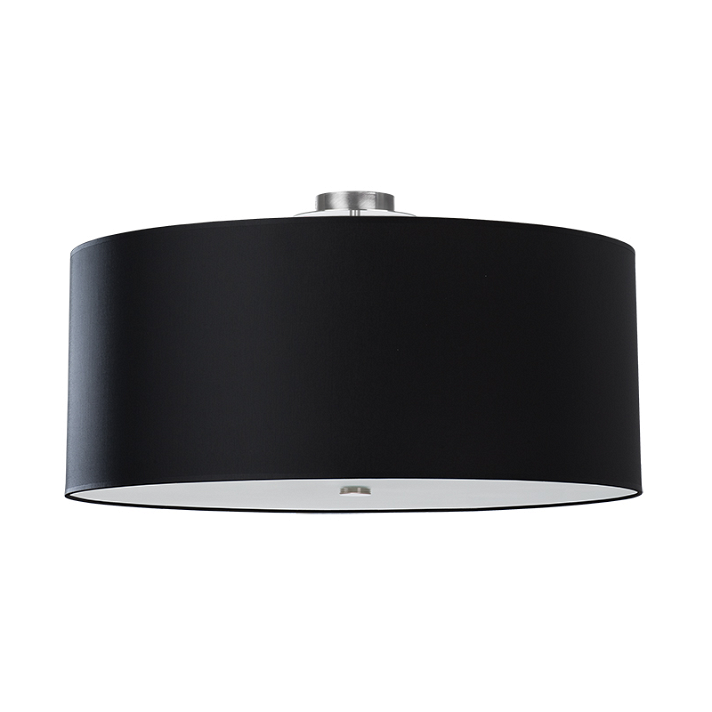 Lámpara colgante para techo con un diseño redondo de acabado negro Otto 70 Sollux
