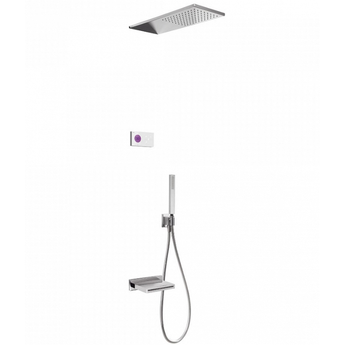 Kit bañera-ducha termostático electrónico Shower Technology caño cascada TRES