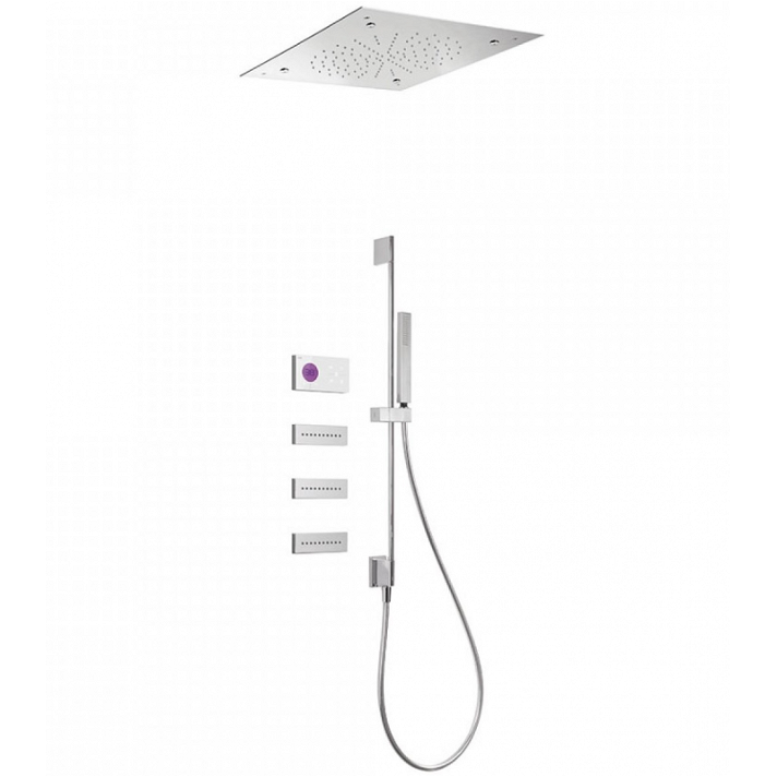 Kit ducha termostático electrónico 4 vías 50x50 Shower Technology TRES