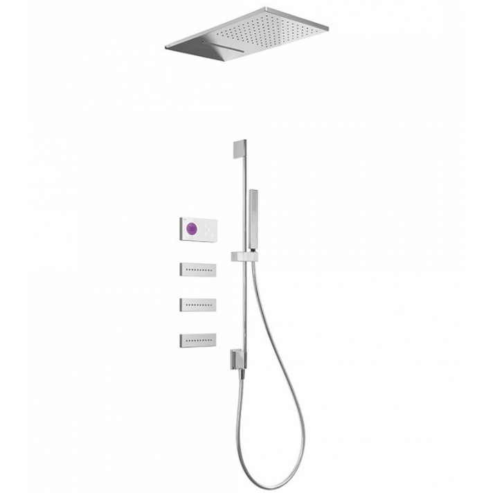 Kit ducha termostático electrónico 4 vías 28x55 Shower Technology TRES