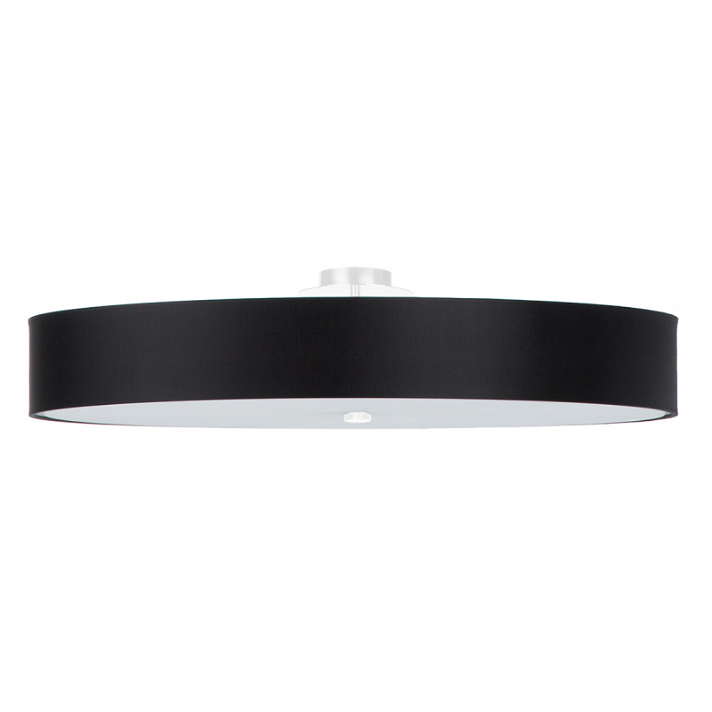 Lámpara colgante de techo con un diseño redondo en acabado negro Skala 100 Sollux