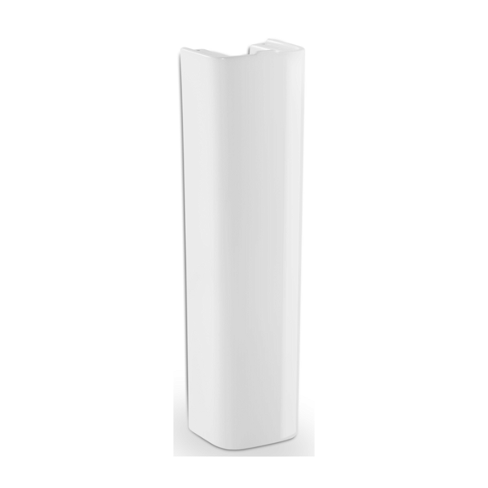 Coluna para lavatório de 22 cm fabricado em porcelana de cor branca The Gap Roca