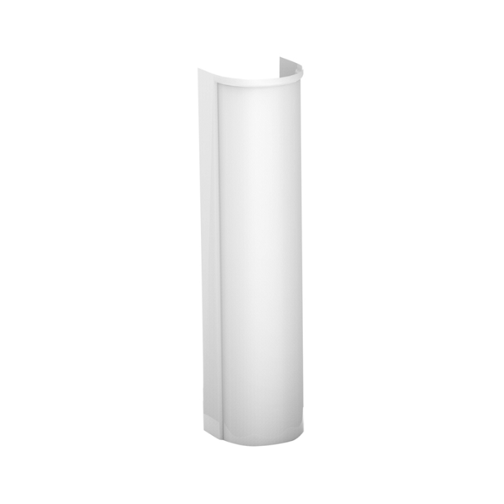 Coluna para lavatório de 17 cm fabricada em porcelana de cor branca Dama Retro Roca