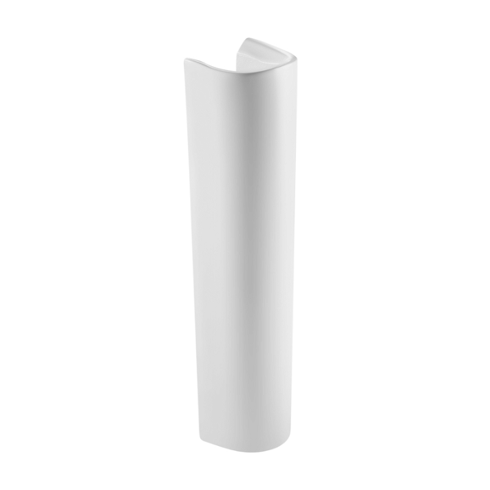 Coluna para lavatório de 18 cm fabricada em porcelana de cor branca Debba Roca