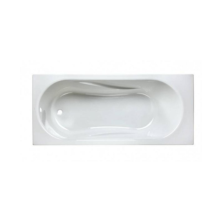 Baignoire rectangulaire de 170 cm en acrylique avec finition blanche Benissa Unisan