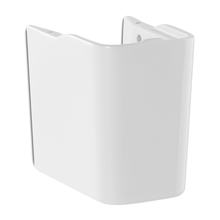 Semicoluna para lavatório de 19,5 cm fabricado em porcelana de cor branca The Gap Roc