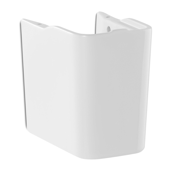 Semipedestal compacto de 17 cm fabricado en porcelana de color blanco The Gap Roca