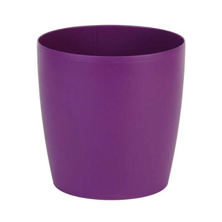 Pot de fleurs rond violet Cofan