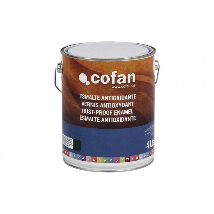 Esmalte antioxidante 4 l verde carruaje Cofan