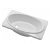 Bañera con diseño ovalado de 80 cm de acrílico con un acabado en color blanco Babybath Unisan