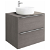 Mueble con lavabo de baño de 60 cm fabricado en MDF y fineceramic de color roble Inspira Square Roca