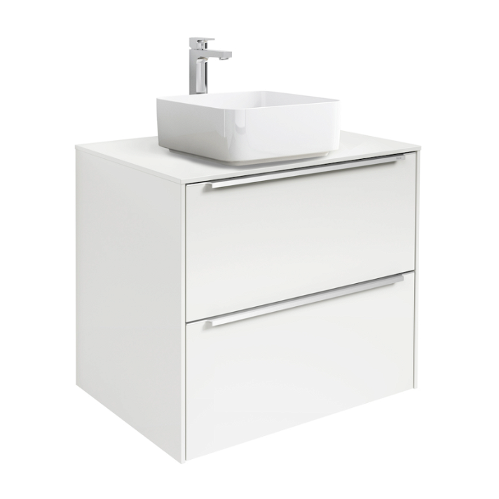 Ensemble de salle de bains de 60 cm en MDF blanc Inspira Soft Roca