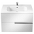 Mobile da bagno con lavabo e 2 cassetti largo 100 cm colore bianco Unik Victoria-N Roca