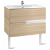 Mueble de baño con lavabo y 2 cajones de 90 cm de ancho color roble Unik Victoria-N Roca