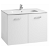 Mobiletto da bagno con lavabo e 2 ante larghezza 80 cm colore bianco Victoria Basic Roca