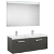 Ensemble de salle de bains à deux tiroirs de 120 cm gris anthracite Prisma Roca