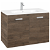 Mobiletto da bagno con lavabo e 2 ante larghezza 80 cm colore cedro Victoria Basic Roca