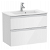 Mueble de baño compacto con lavabo y 2 cajones de 70 cm de ancho color blanco brillo Unik The Gap Roca