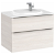 Mobile da bagno con lavabo e 2 cassetti 80 cm di larghezza colore frassino nordico Unik Beyond Roca