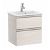 Mueble de baño compacto con lavabo y 2 cajones de 50 cm de ancho color fresno Unik The Gap Roca