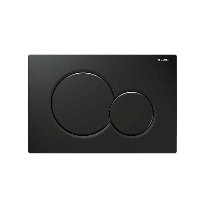 Geberit Sigma01 black dual flush plate