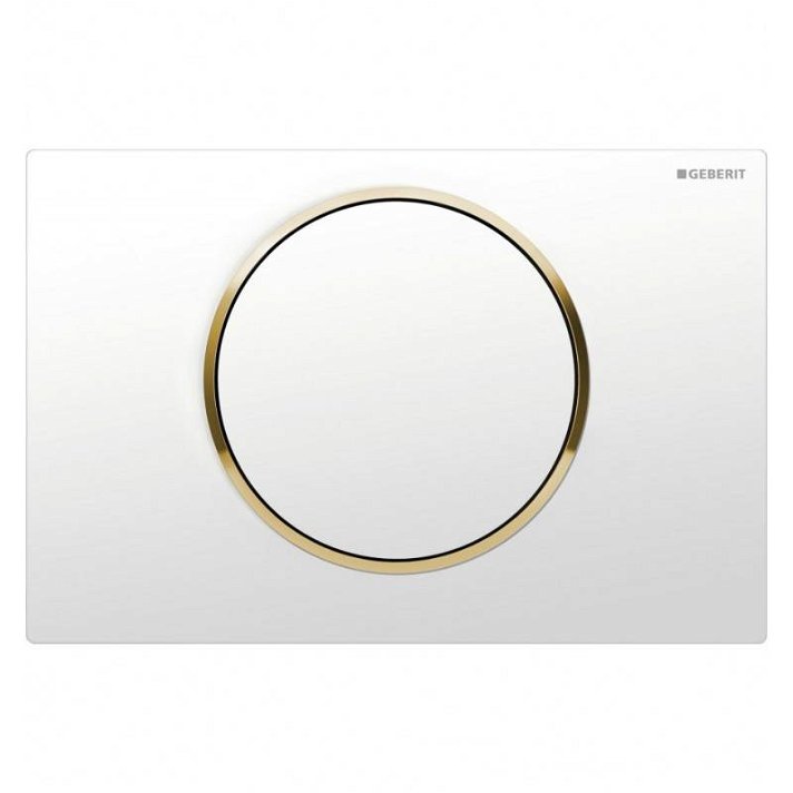 Placa de acionamento Sigma10 Branco-Dourado Geberit