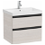 Meuble de salle de bains avec plan vasque et 2 tiroirs de 60 cm couleur frêne nordique Unik Domi Roca