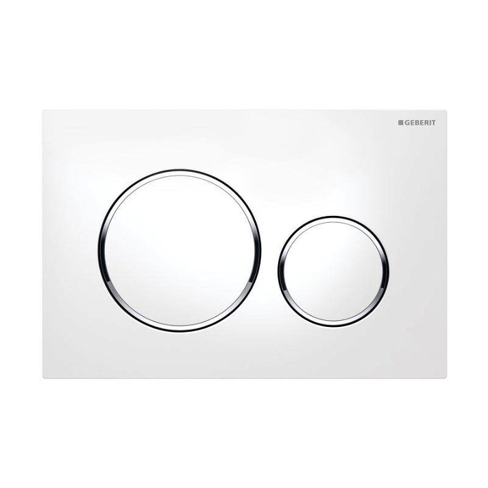 Geberit Sigma20 white dual flush plate
