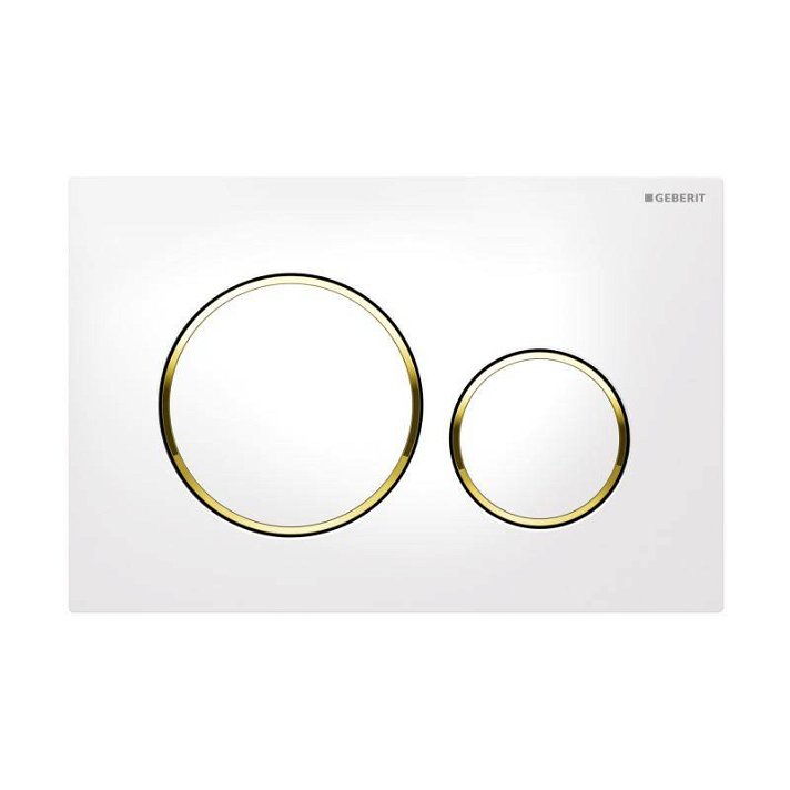 Placa de acionamento Sigma20 Branco-Dourado Geberit