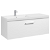 Mobile da bagno con lavabo a sinistra e 1 cassetto 110 cm di larghezza colore Bianco Lucido Unik Prisma Roca