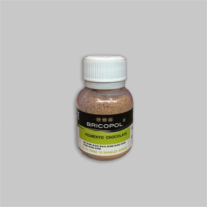 Pigmento para aplicación en seco con alta resistencia al desgaste color chocolate Bricopol