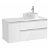 Mueble de baño para lavabo derecho con 1 una puerta y 2 cajones de 110 cm de ancho en color blanco brillo The Gap Roca