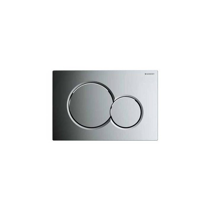 Geberit Sigma01 gloss chrome dual flush plate for concealed cistern