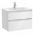 Mueble de baño de 70 cm de ancho con lavabo central color blanco brillo Unik The Gap Roca