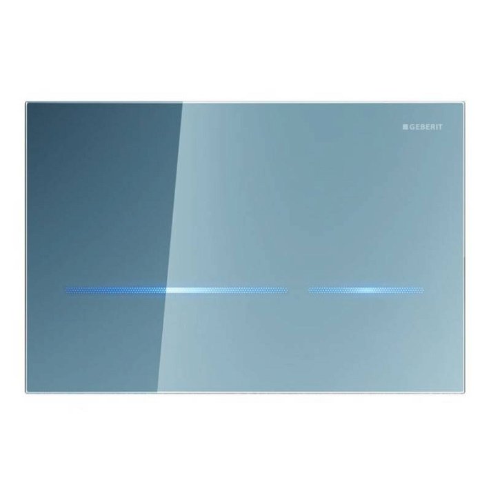 Geberit Sigma80 smoked glass flush plate for 12cm cistern