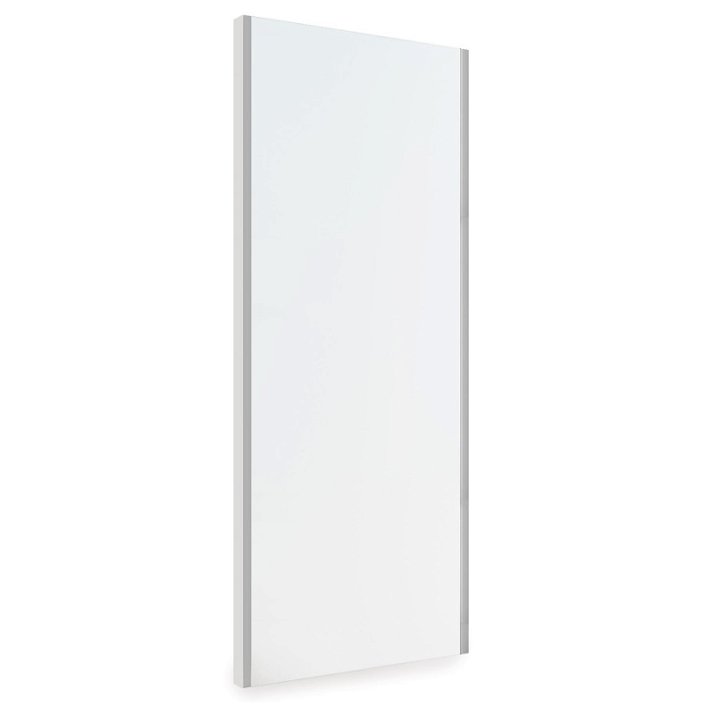 Espejo extraíble para interior de armario de 35x100x4 cm con marco en color aluminio Emuca