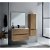 Pack mueble de baño fabricado en MDF con encimera y lavabo integrado 80 cm Hana Sanchis