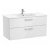 Mobile da bagno di 100 cm con lavabo centrale colore bianco lucido Unik Victoria Roca