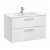 Mueble de baño de 80 cm con lavabo central color blanco brillo Unik Victoria Roca