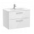 Mueble de baño de 70 cm con lavabo central color blanco brillo Unik Victoria Roca
