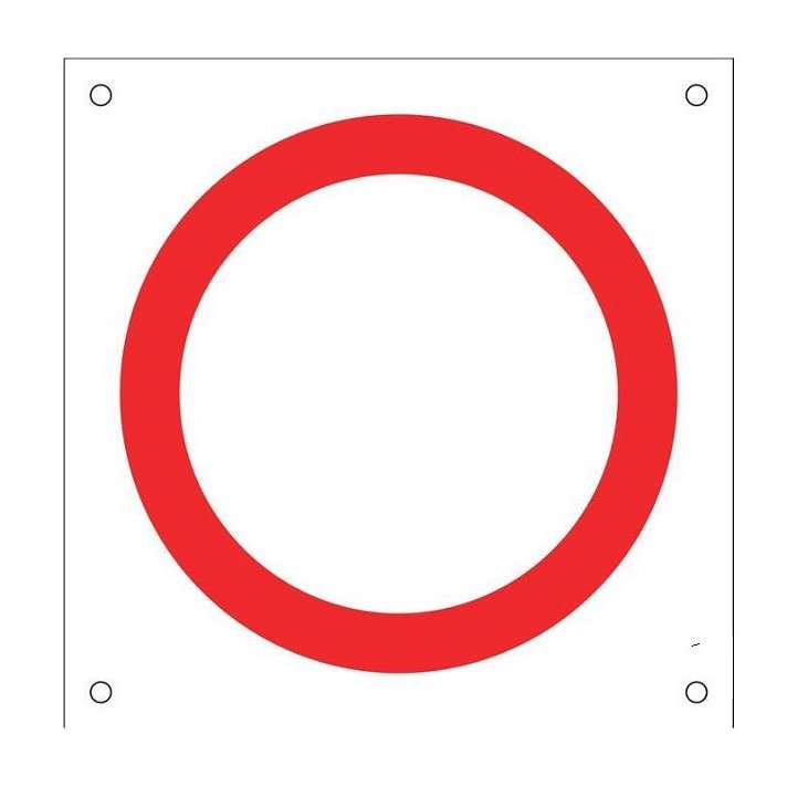 Señal de prohibido circular Cofan