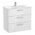 Mueble de baño de 80 cm de ancho en color blanco brillo Unik Family Victoria Roca