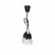 Lámpara de diseño colgante fabricada en PVC resistente con un acabado negro Diego 3 Sollux