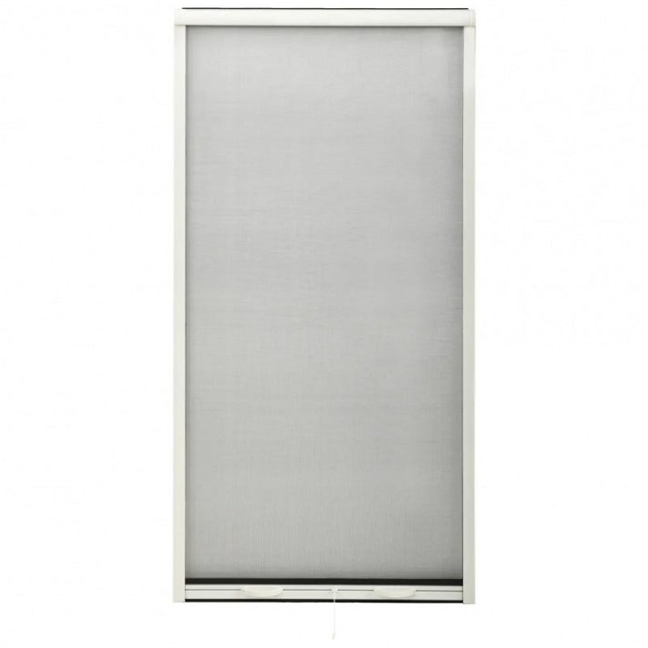 Mosquitera para ventanas enrollable blanca 70x150 cm Vida XL