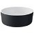 Lavabo de diseño circular de 45 cm hecho en porcelana con acabado en color negro Round Unisan